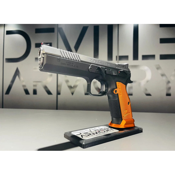 Pistolet CZ TS2 ORANGE 9x19  Chez DEVILLE ARMORY. Votre armurerie en ligne.