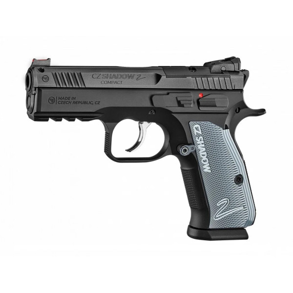 Pistolet CZ SHADOW 2 COMPACT OPTIC READY 9X19  Chez DEVILLE ARMORY. Votre armurerie en ligne.