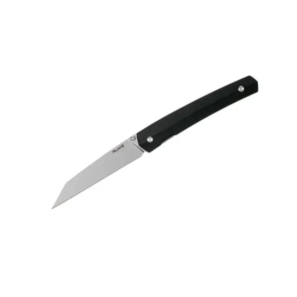 Ruike Couteau de poche lame acier 14C28N manche G10