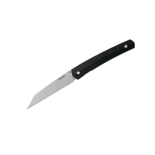 Ruike Couteau de poche lame acier 14C28N manche G10