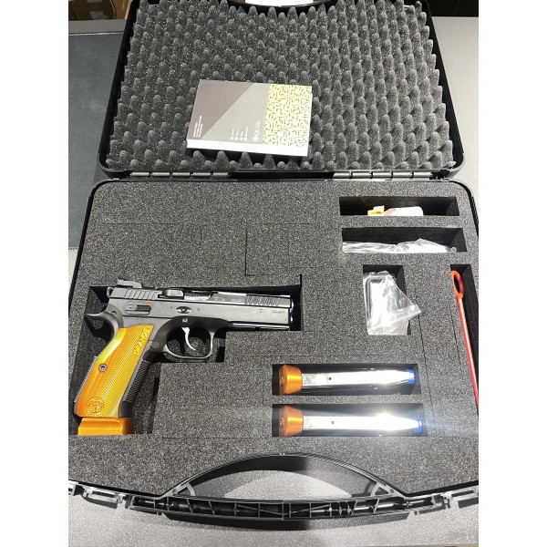 Pistolet CZ Shadow 2 Orange Optic Ready 9X19  Chez DEVILLE ARMORY. Votre armurerie en ligne.