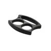 Max Knives Poing américain 2 doigts métal chromé noir MAXKNIVES