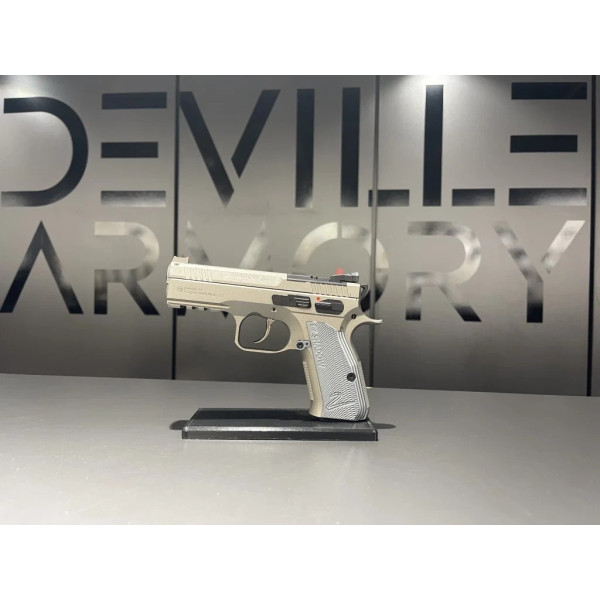 Pistolet CZ SHADOW 2 COMPACT TITAN + HOLOSUN SCS  Chez DEVILLE ARMORY. Votre armurerie en ligne.