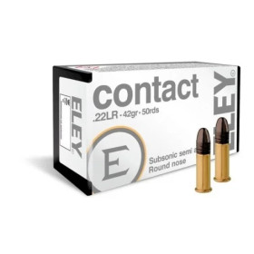 500 Cartouches Cartouches Eley 22 lr Contact Subsonic  Chez DEVILLE ARMORY. Votre armurerie en ligne.