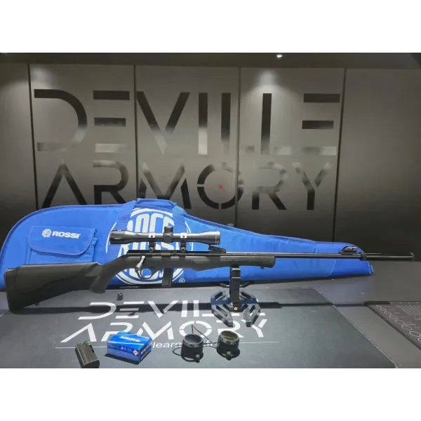 Pack ROSSI 8122 + lunette 3-9x40 + bipied