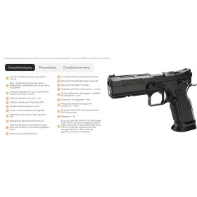 Pistolet KMR L-02 ORCA OR 5'' 9x19 CUSTOM  Chez DEVILLE ARMORY. Votre armurerie en ligne.