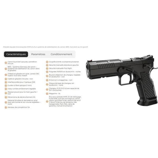Pistolet KMR L-02 ORCA OR 5'' 9x19 CUSTOM
