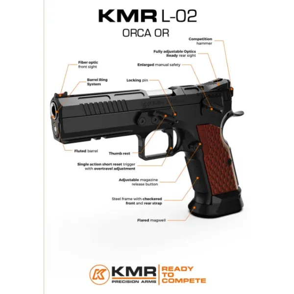Pistolet KMR L-02 ORCA OR 5'' 40sw CUSTOM