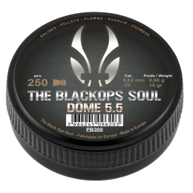 Plombs The Black Ops Soul DOME Cal 5.5  Chez DEVILLE ARMORY. Votre armurerie en ligne.