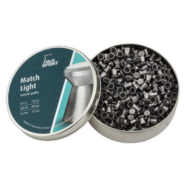 Plombs Match Light cal. 4,5 mm  Chez DEVILLE ARMORY. Votre armurerie en ligne.