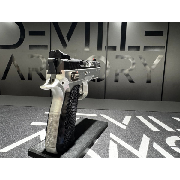 Pistolet CZ 75 Shadow 2 Compact Industrial Alloy Noir 9x19  Chez DEVILLE ARMORY. Votre armurerie en ligne.