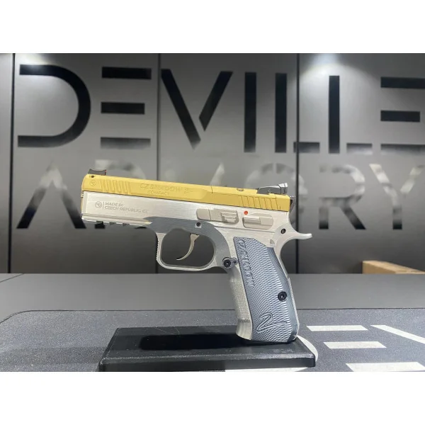 Pistolet CZ 75 Shadow 2 Compact Industrial Alloy gold 9x19