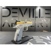 Pistolet CZ 75 Shadow 2 Compact Industrial Alloy gold 9x19  Chez DEVILLE ARMORY. Votre armurerie en ligne.