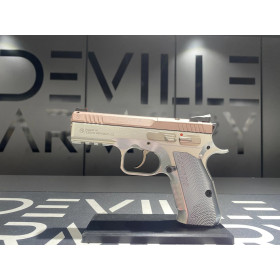 Pistolet CZ 75 Shadow 2 Compact Industrial Alloy Rose 9x19  Chez DEVILLE ARMORY. Votre armurerie en ligne.