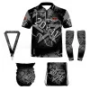 DED Ensemble Sportswear STI 2011 Noir Theme, size: L, Personnalisé Name: No Name