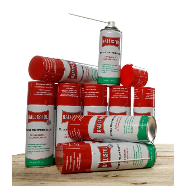 Pack de 12 Aérosols huile universelle Ballistol
