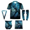 DED Ensemble Sportswear CZ Shadow 2 Theme, size: L, Personnalisé Name: No Name