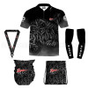DED Sportswear Set Team Glock Black Theme, taille : 9XL, nom personnalisé : sans nom  Chez DEVILLE ARMORY. Votre armurerie en li