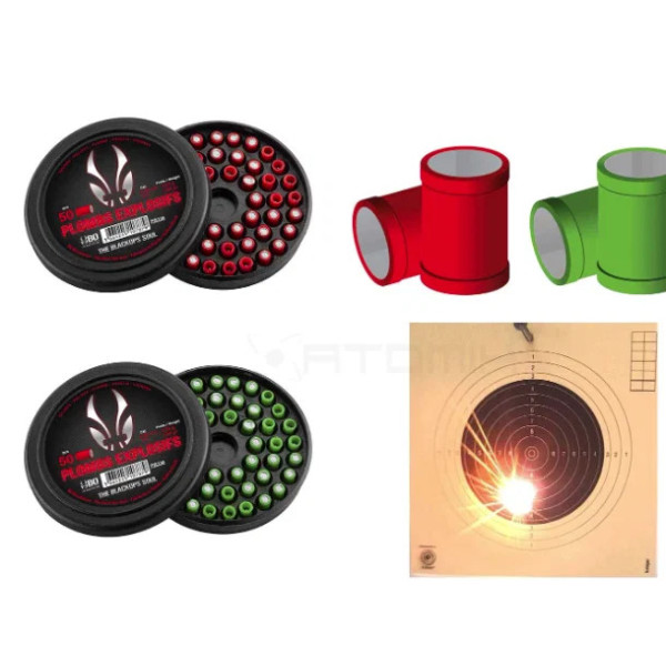 Plombs Explosif 4,5 mm Black Ops à tête plate  Chez DEVILLE ARMORY. Votre armurerie en ligne.