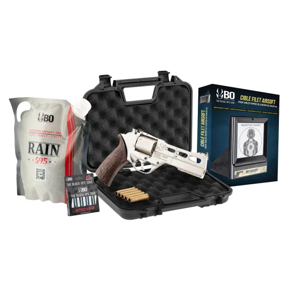 Pack Airsoft Revolver CO2 CHIAPPA RHINO (50DS ou 60DS)