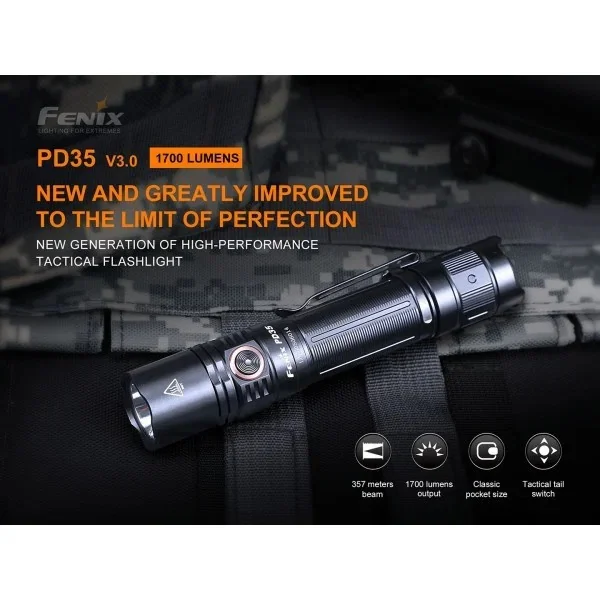 Fenix Lampe tactique haute performance - 1700 LUMENS