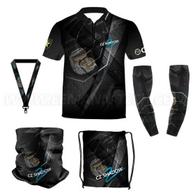 DED Ensemble de vêtements de sport CZ Shadow 2 Black Theme, taille : XS, nom personnalisé : sans nom  Chez DEVILLE ARMORY. Votre