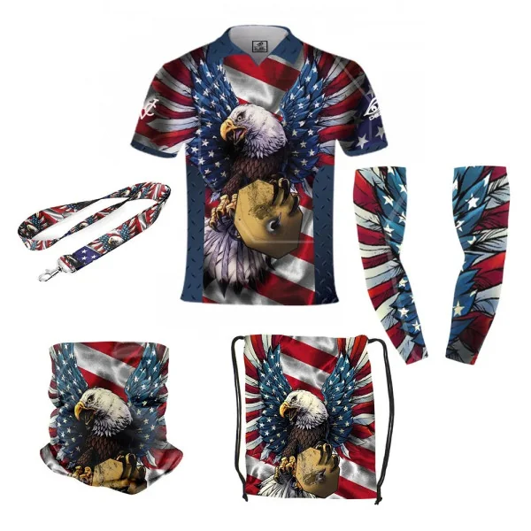 DED Ensemble Sportswear DVC America Theme, size: L, Personnalisé Name: No Name