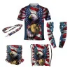 DED Ensemble Sportswear DVC America Theme, size: L, Personnalisé Name: No Name