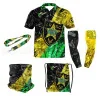 DED Ensemble Sportswear IPSC Jamaica Theme, size: M, Personnalisé Name: No Name