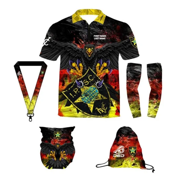DED Ensemble Sportswear DVC Germany Theme, size: 3XL, Personnalisé Name: No Name