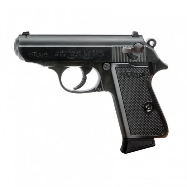 Pistolet WALTHER PPKS 22LR NOIR  Chez DEVILLE ARMORY. Votre armurerie en ligne.