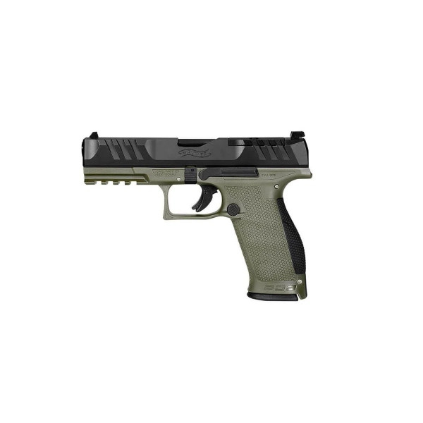 Pistolet PDP FULL SIZE WALTHER 4,5'' CAL 9X19, 18 COUPS - OD GREEN  Chez DEVILLE ARMORY. Votre armurerie en ligne.