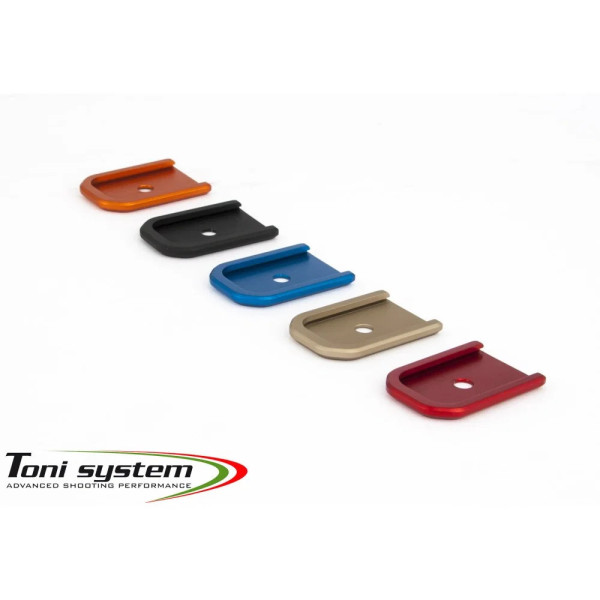 TONI SYSTEM PAD0T Pad +0 rnd pour Tanfoglio Small Frame, ARGENT  Chez DEVILLE ARMORY. Votre armurerie en ligne.