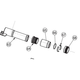DeryaMK-12/66 O ring emprunt de gaz  Chez DEVILLE ARMORY. Votre armurerie en ligne.