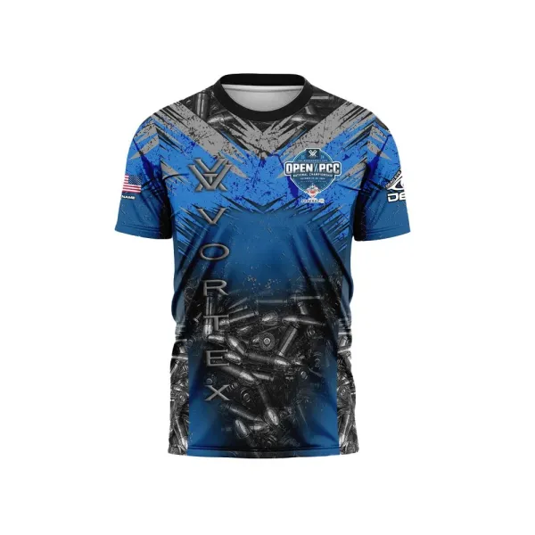 T-shirt DED USPSA OPEN/PCC National Championship 2024, taille : L, nom personnalisé : sans nom, type de vêtements : régulier (ho