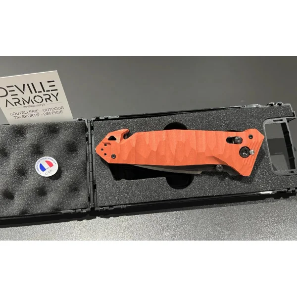 TB Outdoor NEW CAC S200 SERRATION G10 TOXIFIÉ CORAIL