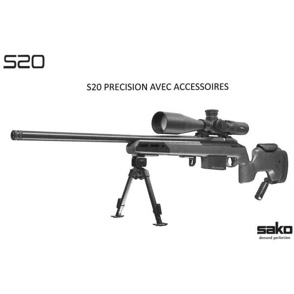 SAKO S20 PRECISION cerakote .308 WIN 24''  Chez DEVILLE ARMORY. Votre armurerie en ligne.
