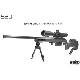 SAKO S20 PRECISION cerakote 6.5 Creedmore 24''  Chez DEVILLE ARMORY. Votre armurerie en ligne.