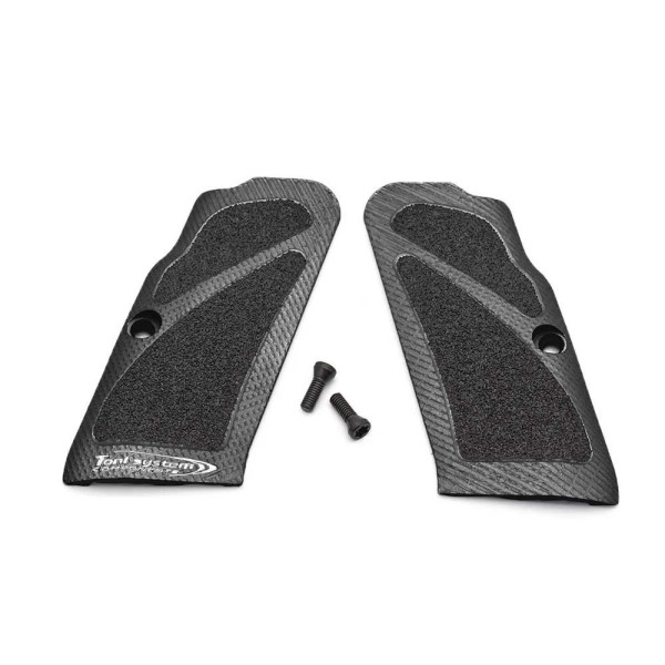 TONI SYSTEM GT3DL Long Grips - Grand cadre pour Tanfoglio Stock II/III - X3D Grip, NOIR  Chez DEVILLE ARMORY. Votre armurerie en