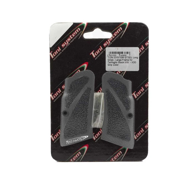 TONI SYSTEM GT3DL Long Grips - Grand cadre pour Tanfoglio Stock II/III - X3D Grip, SABLE  Chez DEVILLE ARMORY. Votre armurerie e