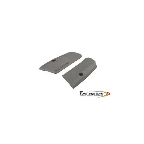 Toni System GTFS3DC X3D Grips Court pour Tanfoglio, Color: Argent