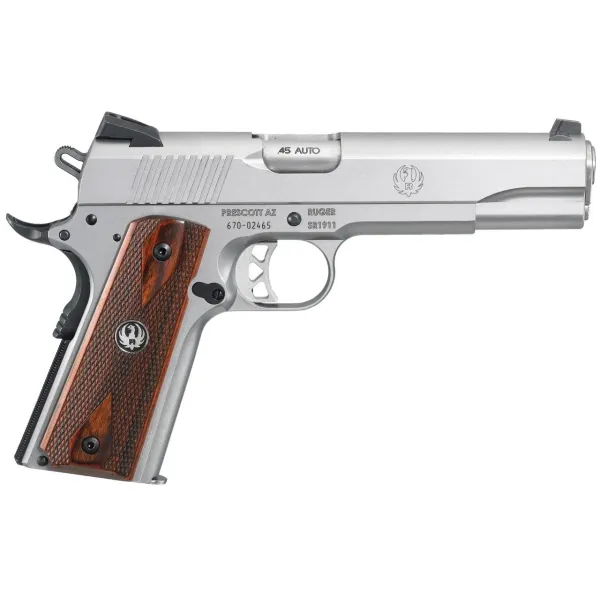 Pistolet RUGER SR1911 .45AUTO Stainless 5"