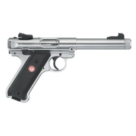 Pistolet RUGER MARK IV 22LR Inox Target  Chez DEVILLE ARMORY. Votre armurerie en ligne.