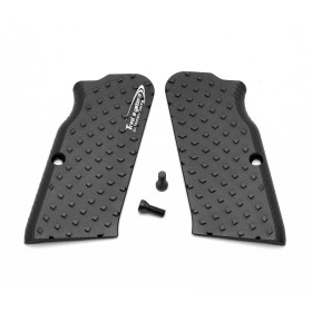 TONI SYSTEM GTVL Poignées Longues - Grand Cadre pour Tanfoglio Stock II/III - Vibram Grip, ARGENT  Chez DEVILLE ARMORY. Votre ar