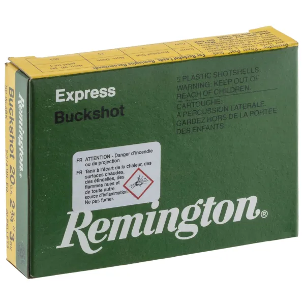 Cartouches Remington chevrotines - Cal. 20/70