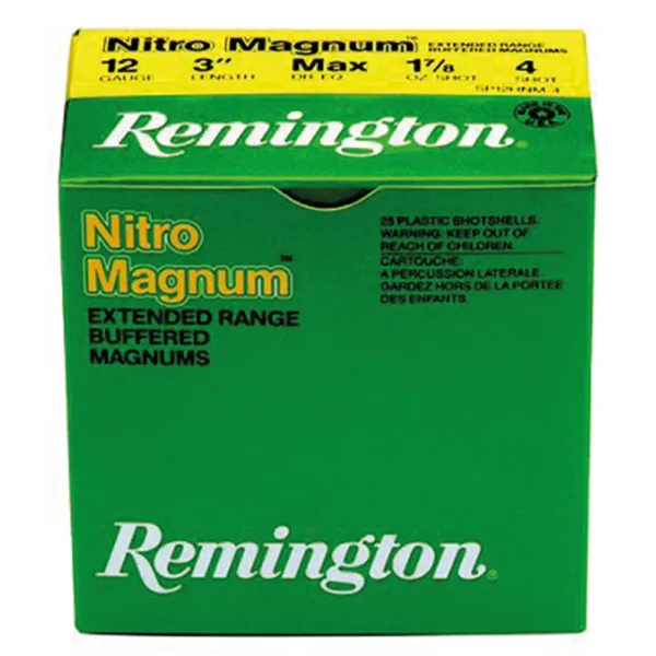 Cartouches Remington Nitro Magnum cal. 12/76 plomb n°4