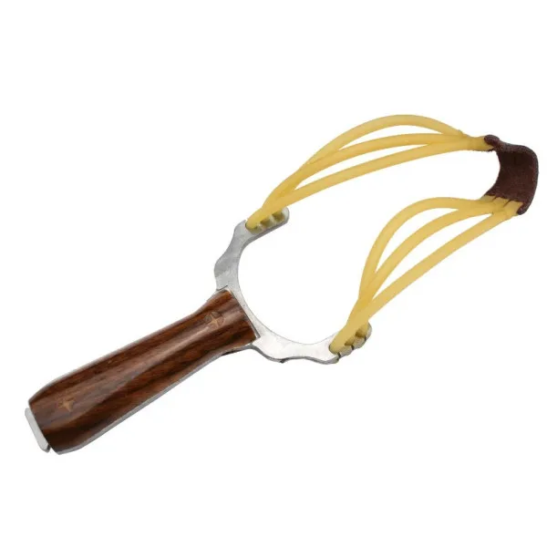 Lance-pierre aluminium/bois