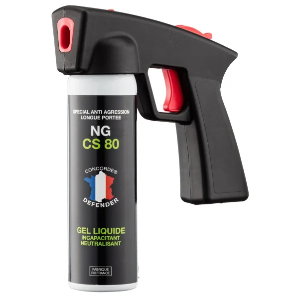 Concorde Defender Aérosol GEL CS 80 100 ml avec poignée - Nouvelle génération