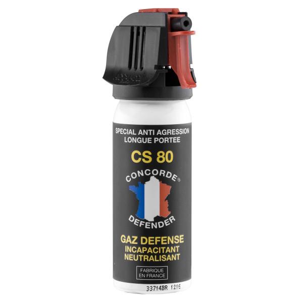 Aérosol GAZ CS 80 - 50 ml  Chez DEVILLE ARMORY. Votre armurerie en ligne.