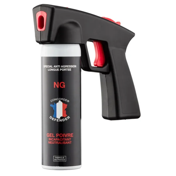 Concorde Defender Aérosol GEL POIVRE 100 ml avec poignée - Nouvelle génération